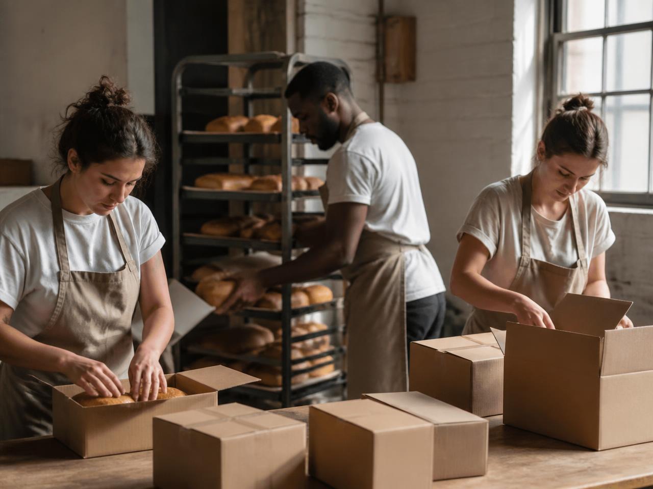 Bakery production and packing environment